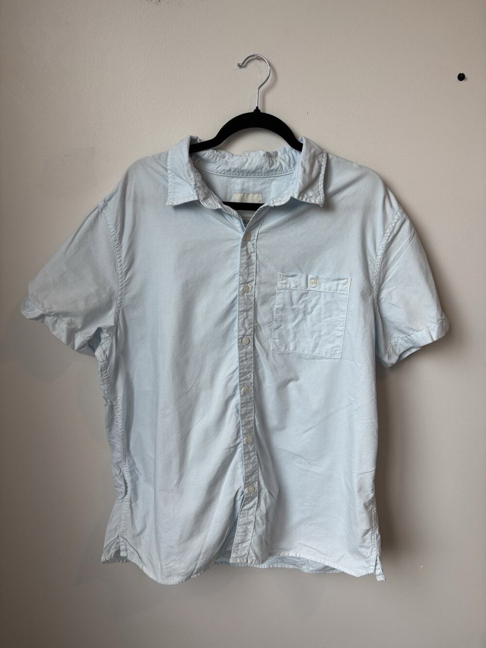 American Eagle Light Blue Button Down Shirt Men Size XL